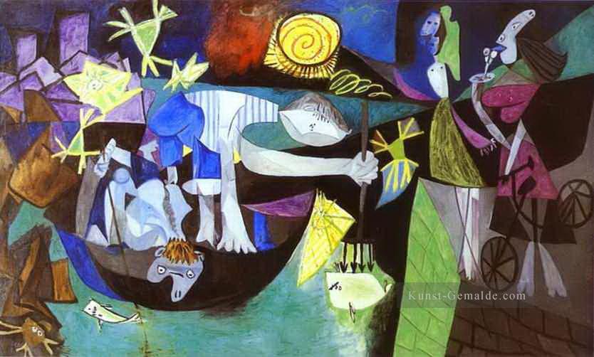 Nachtfischen bei Antibes 1939 Kubismus Pablo Picasso Ölgemälde